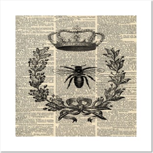 Dark Academia Paris french garden farmhouse beekeeper honey bee queen Posters and Art